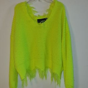 Neon yellow sweater